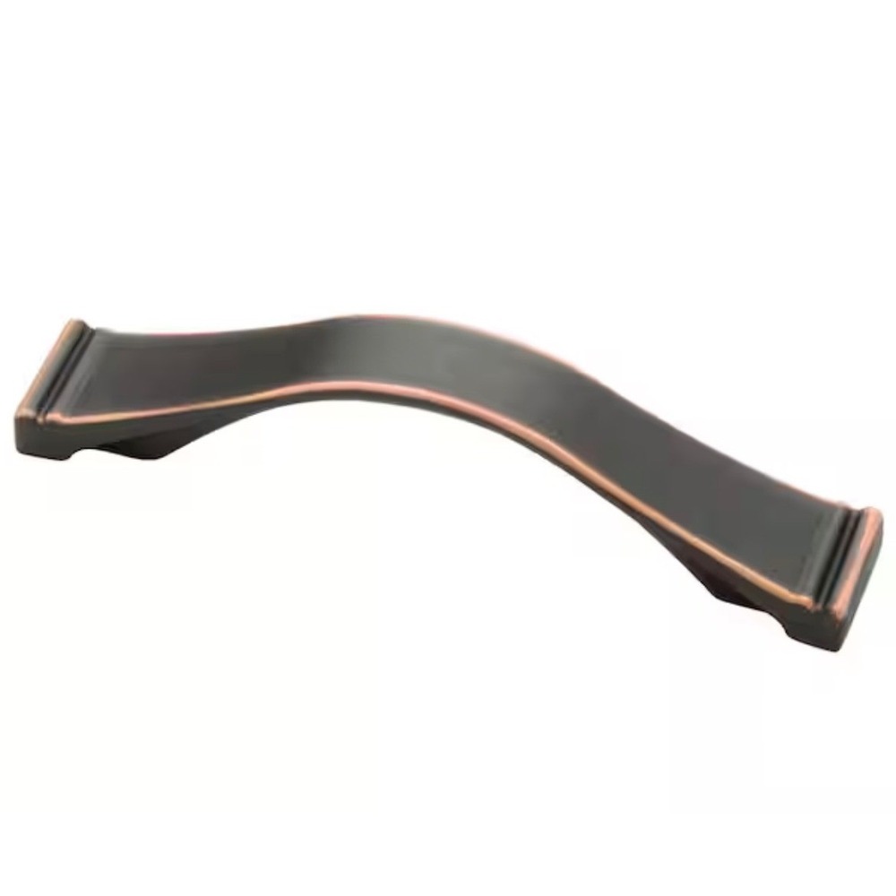 Liberty Hardware 6 Pack Bronze with Copper Dual Mount Channel Cabinet Pulls 96mm